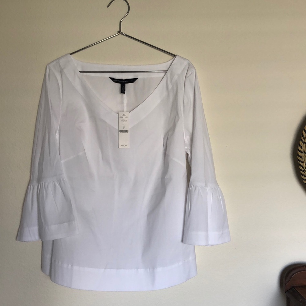 White House Black Market Poplin Blouse